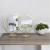 Umbra Infinity Picture Frame, Floating Photo Display for Desk or Wall, 5X7, MAT BRAS(Matte Brass)