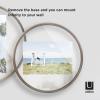 Umbra Infinity Picture Frame, Floating Photo Display for Desk or Wall, 5X7, MAT BRAS(Pewter)