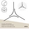 Umbra Madera Round Modern and Contemporary Coffee Table, Black(Black)