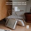 Umbra Magino, Acrylic Side Table, End Table, Stool with Storage, Modern Magazine Rack, Clear(Modern)