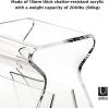 Umbra Magino, Acrylic Side Table, End Table, Stool with Storage, Modern Magazine Rack, Clear(Modern)
