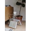 Umbra Magino, Acrylic Side Table, End Table, Stool with Storage, Modern Magazine Rack, Clear(Modern)