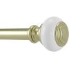 Umbra Marbello Curtain Rod for Window, 36 to 72-Inches, Pewter(Brass)