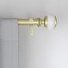 Umbra Marbello Curtain Rod for Window, 36 to 72-Inches, Pewter(Brass)