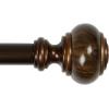 Umbra Marbello Curtain Rod for Window, 36 to 72-Inches, Pewter(Bronze)