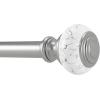 Umbra Marbello Curtain Rod for Window, 36 to 72-Inches, Pewter(Nickel/Steel)