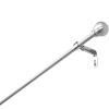 Umbra Meridan 1/2-Inch Drapery Rod for Window, 48 to 88-Inch, Matte Nickel