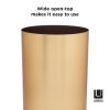Umbra Metalla 4.75-Gallon(18L) Trash Can, Matte, Brass Look(Brass)