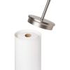Umbra Portaloo Toilet Paper Stand and Reserve, White/Nickel(White/Nickel)