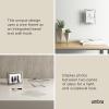 Umbra Prisma 4×6 Picture Frame, Metal Floating Wall or Desk Photo Display for Pictures, Art, Illustrations, and More, Chrome(Chrome)