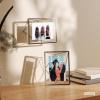 Umbra Prisma 4×6 Picture Frame, Metal Floating Wall or Desk Photo Display for Pictures, Art, Illustrations, and More, Chrome(Chrome)
