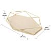 Umbra Prisma Tray, Geometric Plated Jewelry Storage, Matte Brass(Brass)