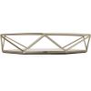 Umbra Prisma Tray, Geometric Plated Jewelry Storage, Matte Brass(Nickel)