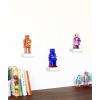 Umbra Showcase Floating Shelves (Set of 3), Gallery Style Display for Small Objects and More, White(White)