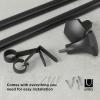Umbra Sita Adjustable Curtain Rod 36 to 72 Inches(72″-144″ inch)