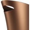 Umbra Skinny Sleek & Stylish Bathroom Trash Can, Small Garbage Can, Wastebasket for Narrow Spaces at Home or Office, 2 Gallon Capacity, Bronze(Bronze)