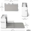Umbra Sling Compact Dish Rack for Drying Dishes, Cutlery and More, Folds Away for Compact Storage