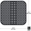 Umbra Sling Flexible Sponge Holder for Kitchen Sink, Large Mat, Charcoal(Charcoal)