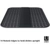 Umbra Sling Flexible Sponge Holder for Kitchen Sink, Large Mat, Charcoal(Charcoal)