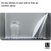 Umbra Sling Flexible Sponge Holder for Kitchen Sink, Large Mat, Charcoal(Charcoal)