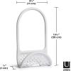 Umbra Sling Kitchen Sink Accessory, Single-Sided Sponge Holder, Black & Sling Kitchen Sink Accessory, Single-Sided Sponge Holder, White(White)