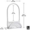 Umbra Sling Kitchen Sink Caddy Sponge Holder, Hangs Over Faucet or Divider, Single, Black(White)