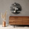 Umbra Solis Decorative Floating Shelf – Set of 4 Wall-Mount Shelves to Display Small Objects and Artwork, Black(Black)