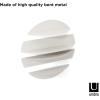 Umbra Solis Decorative Floating Shelf – Set of 4 Wall-Mount Shelves to Display Small Objects and Artwork, Black(Stone)