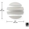 Umbra Solis Decorative Floating Shelf – Set of 4 Wall-Mount Shelves to Display Small Objects and Artwork, Black(Stone)