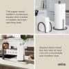 Umbra Squire Free-Standing Counter-Top Paper Towel Holder for Kitchen or Bathroom, Modern Metal Design Looks Like Cast Iron, Black