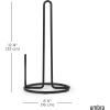 Umbra Squire Free-Standing Counter-Top Paper Towel Holder for Kitchen or Bathroom, Modern Metal Design Looks Like Cast Iron, Black