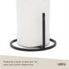 Umbra Squire Free-Standing Counter-Top Paper Towel Holder for Kitchen or Bathroom, Modern Metal Design Looks Like Cast Iron, Black