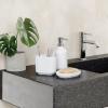 Umbra Step Dish for Bathroom-Contemporary, Practical Molded Oval Soap Bar Holder for Bath Sink-Nicely Fits Into Amenity Tray-Easy to Clean, Highly Durable, White(Soap Dish)