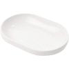 Umbra Step Dish for Bathroom-Contemporary, Practical Molded Oval Soap Bar Holder for Bath Sink-Nicely Fits Into Amenity Tray-Easy to Clean, Highly Durable, White(Soap Dish)