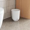 Umbra Step Dish for Bathroom-Contemporary, Practical Molded Oval Soap Bar Holder for Bath Sink-Nicely Fits Into Amenity Tray-Easy to Clean, Highly Durable, White(Waste Can)