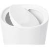 Umbra Step Dish for Bathroom-Contemporary, Practical Molded Oval Soap Bar Holder for Bath Sink-Nicely Fits Into Amenity Tray-Easy to Clean, Highly Durable, White(Waste Can)