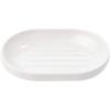 Umbra Step Dish for Bathroom-Contemporary, Practical Molded Oval Soap Bar Holder for Bath Sink-Nicely Fits Into Amenity Tray-Easy to Clean, Highly Durable, White(Soap Dish)