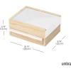 Umbra Stowit Jewelry Box – Modern Keepsake Storage Organizer with Hidden Compartment Drawers for Ring, Bracelet, Watch, Necklace, Earrings, and Accessories, Black/Walnut(White/Natural)