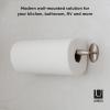 Umbra Stream Metal Wall Mount Paper Towel Holder – Sleek Paper Towel Holder Great for The Kitchen, Nickel