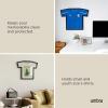 Umbra T-Frame, Unique T-Shirt Display Case to Showcase Adult Sized T-Shirts (Small to Large), Black(Small)