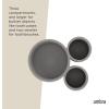 Umbra Touch Toothbrush Holder and Toothpaste Organizer – Modern Bathroom Storage with Three Comparments, Grey(Grey)