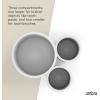 Umbra Touch Toothbrush Holder and Toothpaste Organizer – Modern Bathroom Storage with Three Comparments, Grey(White)