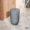 Umbra Touch Trash Can, Small 1.6-Gallon Garbage Bin with Swing Lid, Waste Basket for Bathroom or Office, Black(Slate Blue)