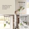 Umbra Triflora Hanging Planter for Window, Indoor Herb Garden, Set of 3, White/Black(White/Black)