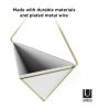 Umbra Trigg Hanging Planter Vase Wall Decor, Pot and Container for Succulents, Cactus, Faux Plants, and More, Large, Grey/Copper(White/Brass)