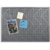 Umbra Trigon, Wall Mounted Bulletin Board, Magnetic Board, and Message Board, White(Charcoal)