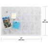 Umbra Trigon, Wall Mounted Bulletin Board, Magnetic Board, and Message Board, White(White)
