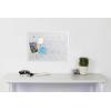 Umbra Trigon, Wall Mounted Bulletin Board, Magnetic Board, and Message Board, White(White)