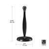 Umbra Tug One-Handed-Tear Modern Paper Towel Holder, Black(Black)