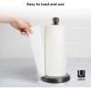 Umbra Tug One-Handed-Tear Modern Paper Towel Holder, Black(Black)